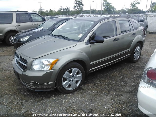 1B3HB48B57D268525 - 2007 DODGE CALIBER SXT GOLD photo 2