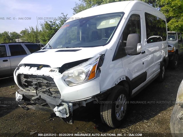 1FMZK1CM8JKA08144 - 2018 FORD TRANSIT T-150 WHITE photo 2