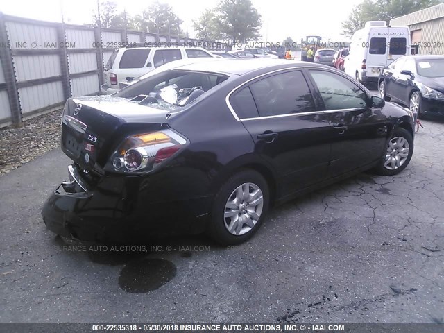 1N4AL2AP5CN412611 - 2012 NISSAN ALTIMA S BLACK photo 4