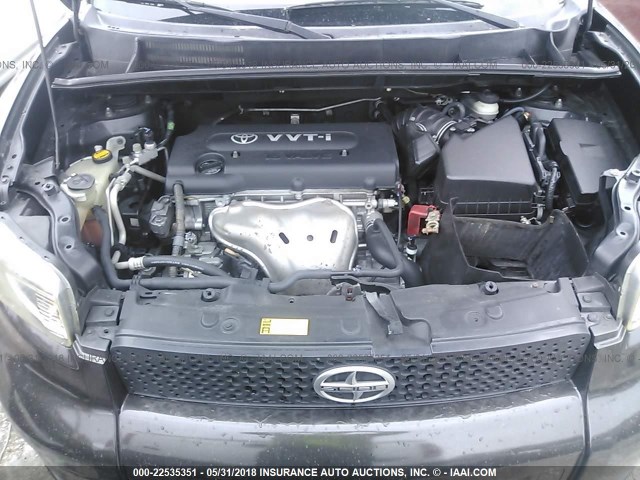 JTLKE50E191064448 - 2009 TOYOTA SCION XB GRAY photo 10