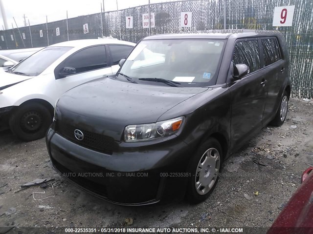 JTLKE50E191064448 - 2009 TOYOTA SCION XB GRAY photo 2