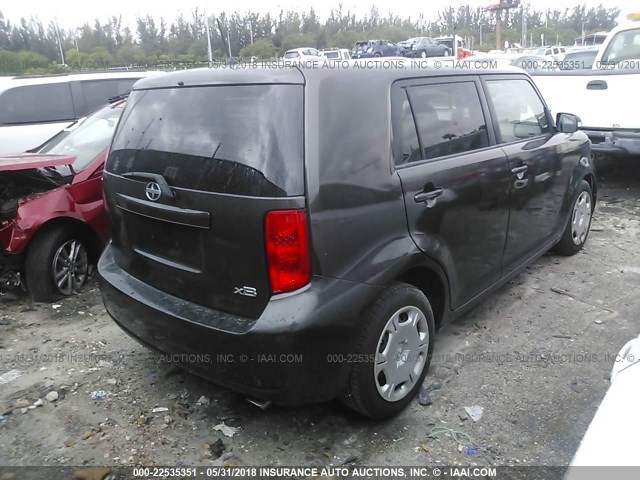 JTLKE50E191064448 - 2009 TOYOTA SCION XB GRAY photo 4