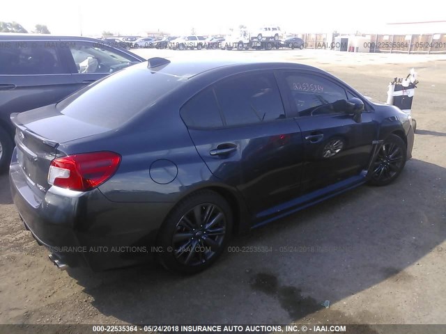 JF1VA1B63H9832228 - 2017 SUBARU WRX GRAY photo 4