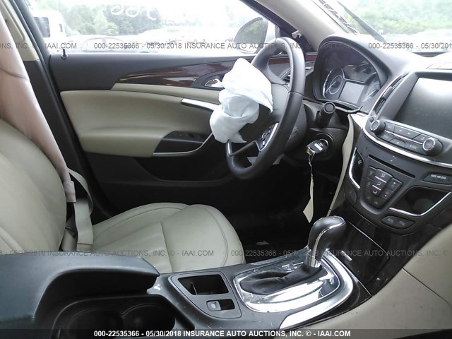 2G4GK5EX1E9189102 - 2014 BUICK REGAL GOLD photo 5