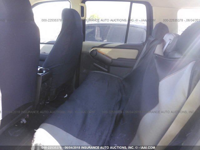 1FMEU64E18UB34972 - 2008 FORD EXPLORER EDDIE BAUER BLACK photo 8