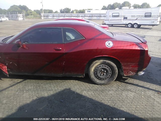 2C3CDYAG5EH218129 - 2014 DODGE CHALLENGER SXT MAROON photo 3