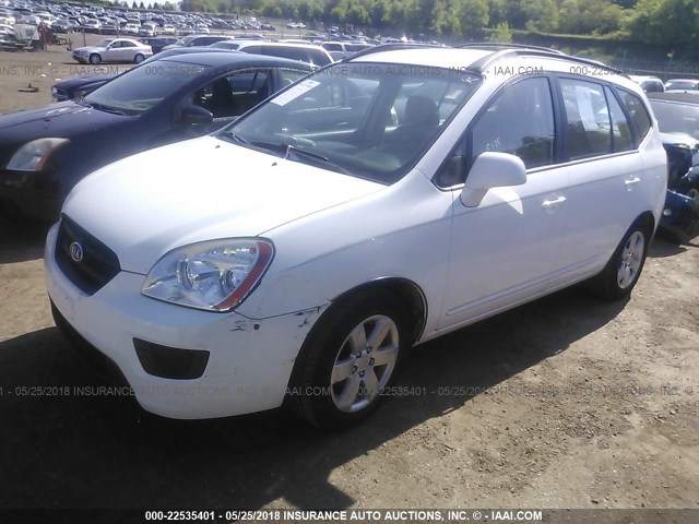 KNAFG525187200087 - 2008 KIA RONDO LX/EX WHITE photo 2