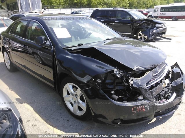 1G1ZB5E02CF153741 - 2012 CHEVROLET MALIBU LS BLACK photo 1