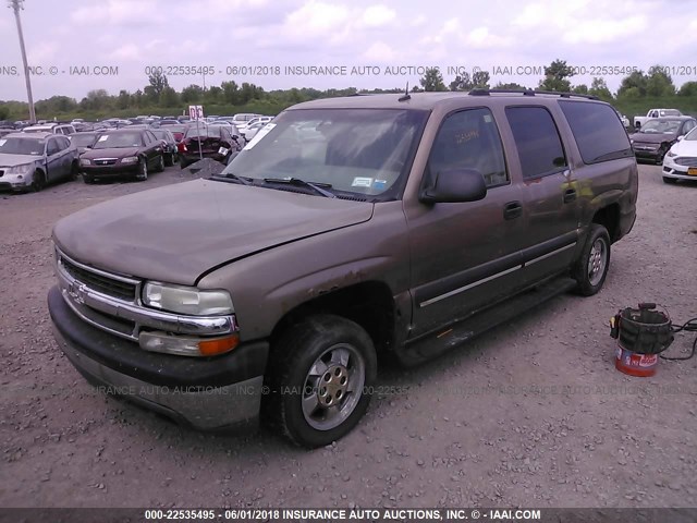 1GNEC16Z13J141853 - 2003 CHEVROLET SUBURBAN C1500 BROWN photo 2