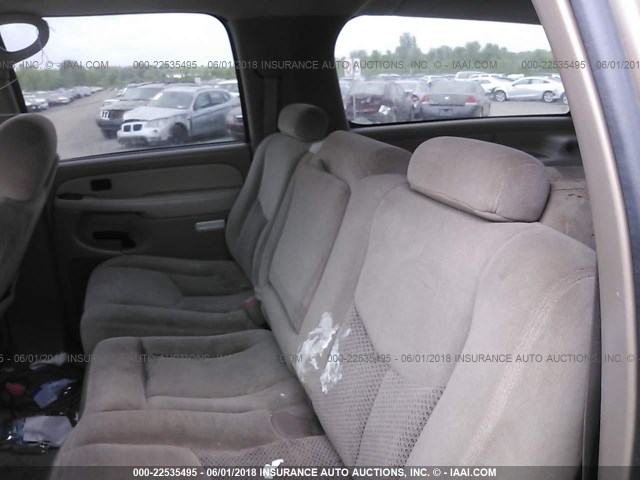 1GNEC16Z13J141853 - 2003 CHEVROLET SUBURBAN C1500 BROWN photo 8