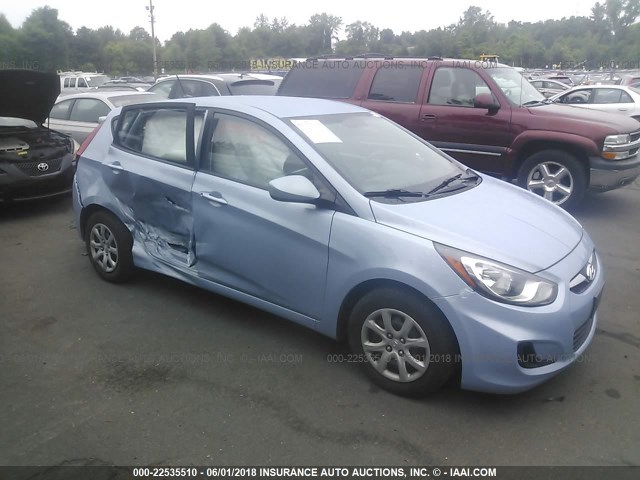 KMHCT5AE1CU017278 - 2012 HYUNDAI ACCENT GLS/GS BLUE photo 1