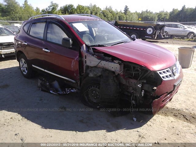 JN8AS5MVXFW752798 - 2015 NISSAN ROGUE SELECT S MAROON photo 1