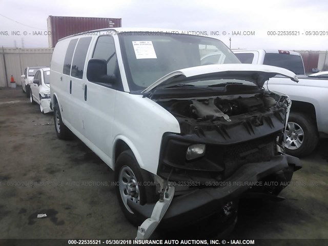 1GCSGAFX9E1198318 - 2014 CHEVROLET EXPRESS G1500  WHITE photo 1