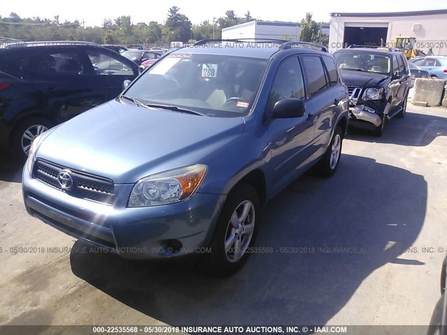 JTMBD33V675065339 - 2007 TOYOTA RAV4 BLUE photo 2