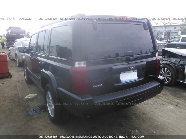 1J8HG48K48C134914 - 2008 JEEP COMMANDER SPORT შავი ფოტო 3