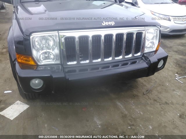1J8HG48K48C134914 - 2008 JEEP COMMANDER SPORT შავი ფოტო 6