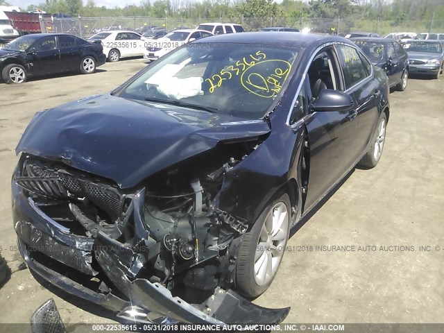 1G4PS5SK7E4210336 - 2014 BUICK VERANO BLACK photo 2