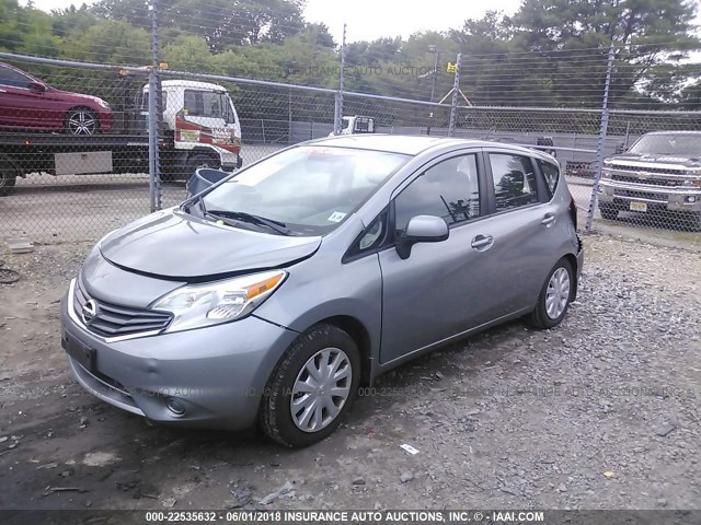 3N1CE2CP5EL383093 - 2014 NISSAN VERSA NOTE S/S PLUS/SV/SL GRAY photo 2