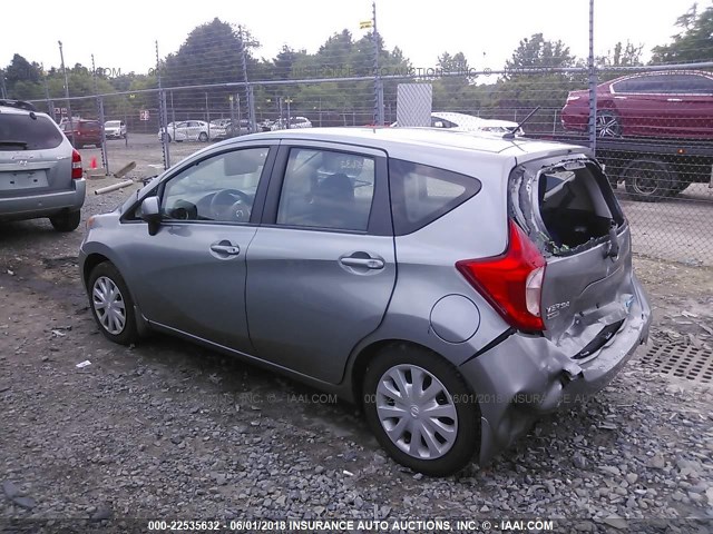 3N1CE2CP5EL383093 - 2014 NISSAN VERSA NOTE S/S PLUS/SV/SL GRAY photo 3