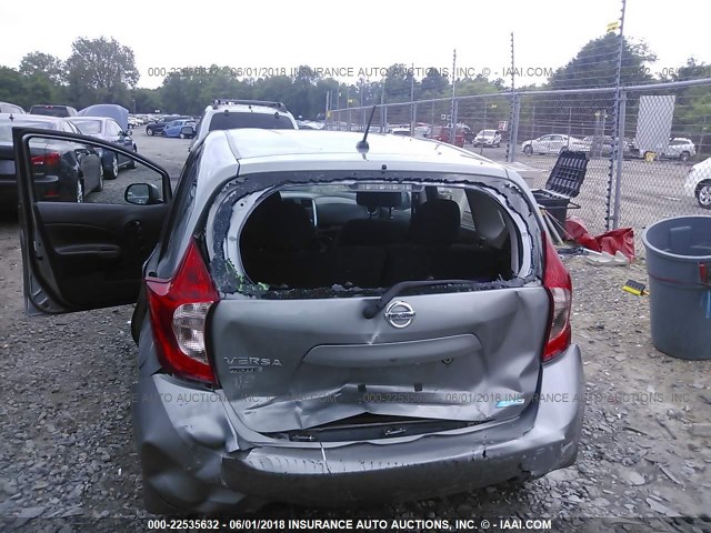 3N1CE2CP5EL383093 - 2014 NISSAN VERSA NOTE S/S PLUS/SV/SL GRAY photo 6