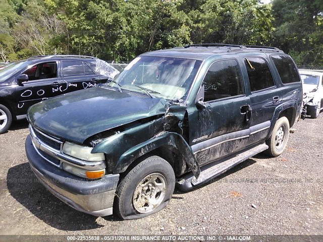 1GNEC13Z62R246747 - 2002 CHEVROLET TAHOE C1500 GREEN photo 2