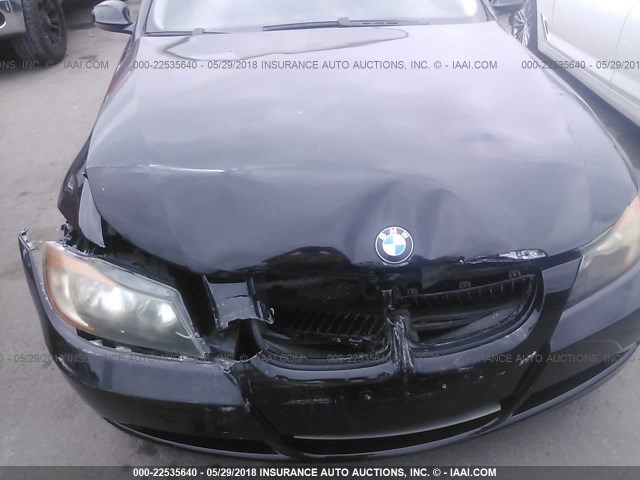 WBAVC53558FZ83829 - 2008 BMW 328 I SULEV BLACK photo 6