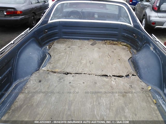 1GCCW80H8ER201325 - 1984 CHEVROLET EL CAMINO BLUE photo 8