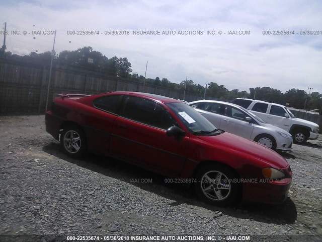 1G2NW12E72C254720 - 2002 PONTIAC GRAND AM GT RED photo 1