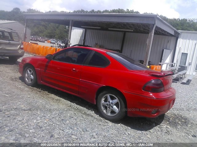 1G2NW12E72C254720 - 2002 PONTIAC GRAND AM GT RED photo 3