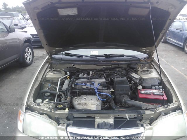 1YVGF22C215209383 - 2001 MAZDA 626 ES/LX TAN photo 10