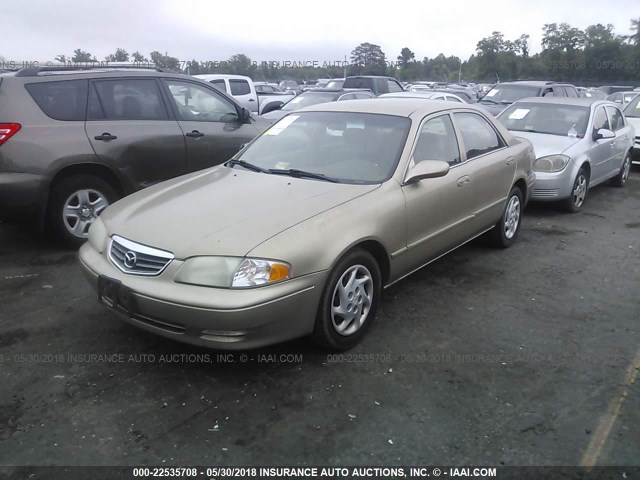 1YVGF22C215209383 - 2001 MAZDA 626 ES/LX TAN photo 2