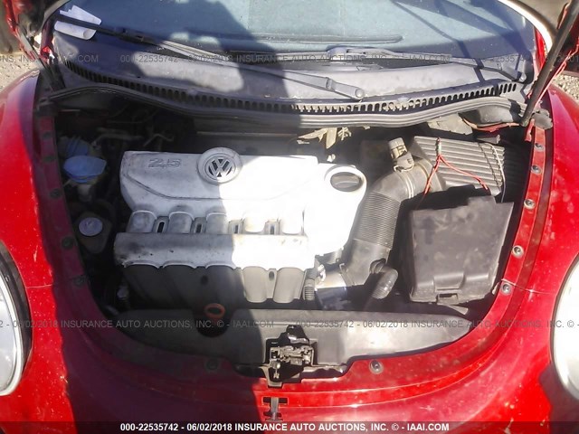 3VWPG3AG6AM025939 - 2010 VOLKSWAGEN NEW BEETLE 红色 照片 10