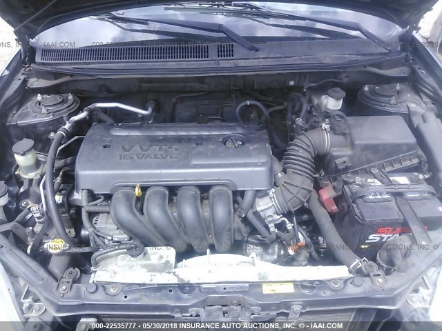 2T1KR32E56C617577 - 2006 TOYOTA COROLLA MATRIX XR GRAY photo 10