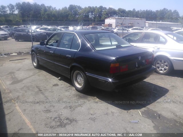 WBAHE6320SGF34663 - 1995 BMW 540 I AUTOMATIC BLACK photo 3