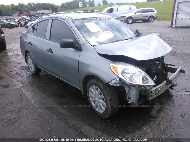 3N1CN7AP3EL846719 - 2014 NISSAN VERSA S/S PLUS/SV/SL GRAY photo 1