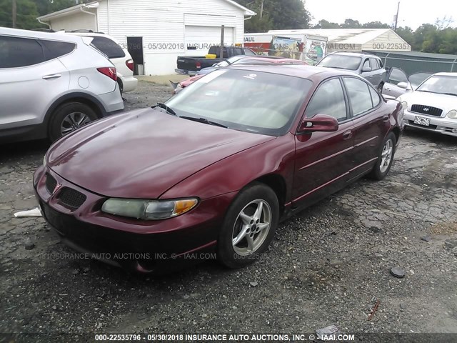 1G2WP52K13F110160 - 2003 PONTIAC GRAND PRIX GT BURGUNDY photo 2