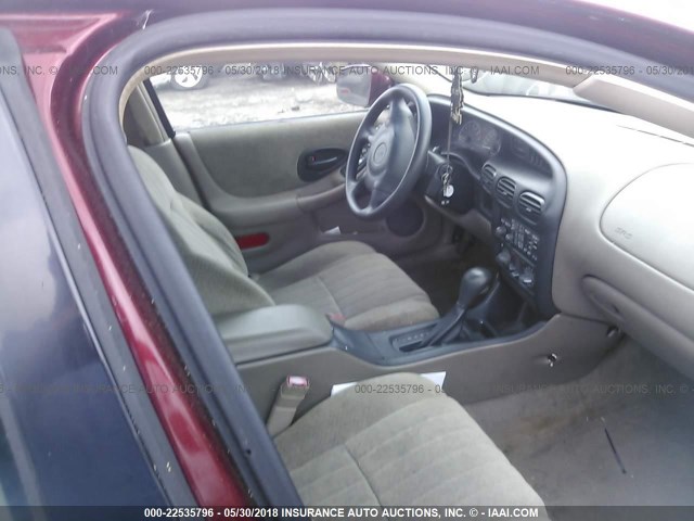 1G2WP52K13F110160 - 2003 PONTIAC GRAND PRIX GT BURGUNDY photo 5