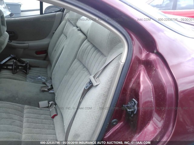 1G2WP52K13F110160 - 2003 PONTIAC GRAND PRIX GT BURGUNDY photo 8