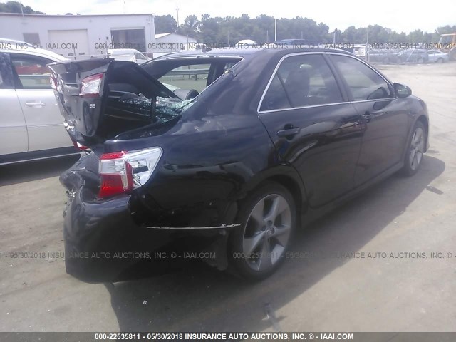 4T1BF1FK1EU330425 - 2014 TOYOTA CAMRY L/SE/LE/XLE 黑色 照片 4