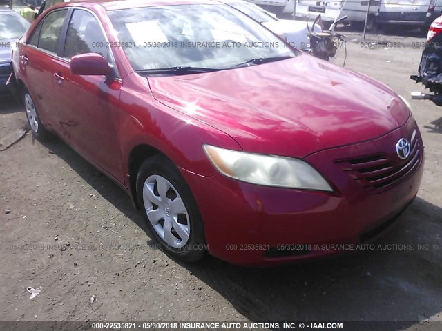 4T1BE46K57U099813 - 2007 TOYOTA CAMRY NEW GENERAT CE/LE/XLE/SE RED photo 1