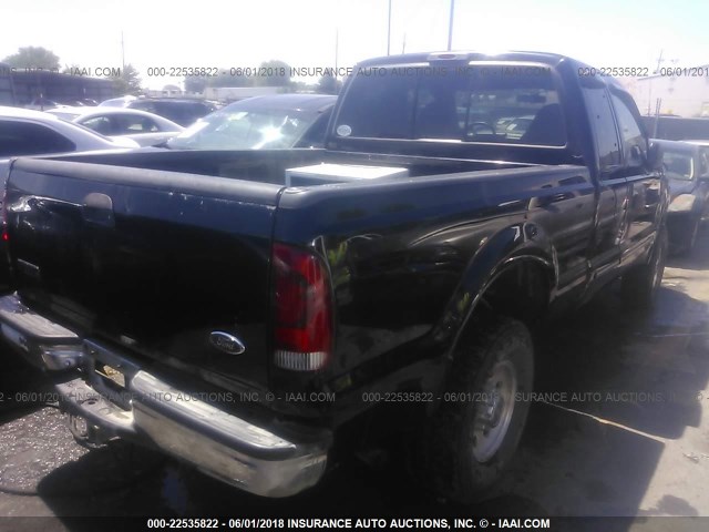 1FTNX21LXYED50093 - 2000 FORD F250 SUPER DUTY BLACK photo 4