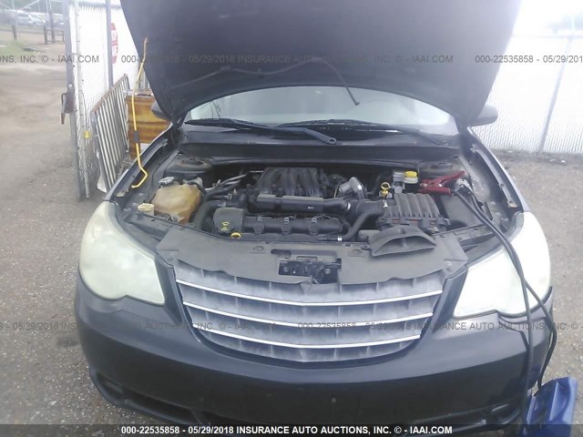 1C3LC46R38N271185 - 2008 CHRYSLER SEBRING LX BLACK photo 10