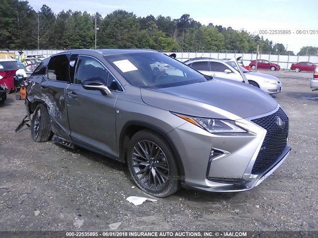 2T2BZMCA6HC054118 - 2017 LEXUS RX 350/BASE/F SPORT GRAY photo 1