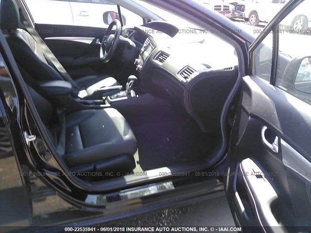 2HGFB2F97EH504636 - 2014 HONDA CIVIC EXL BLACK photo 5