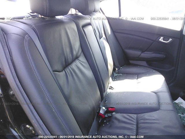 2HGFB2F97EH504636 - 2014 HONDA CIVIC EXL BLACK photo 8