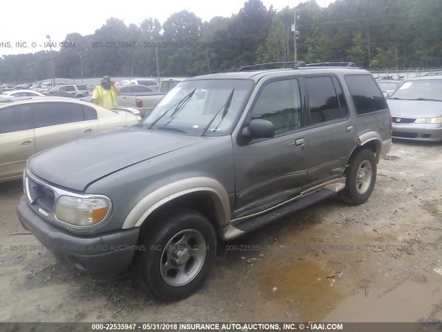 1FMZU64E6YZA31390 - 2000 FORD EXPLORER EDDIE BAUER GREEN photo 2