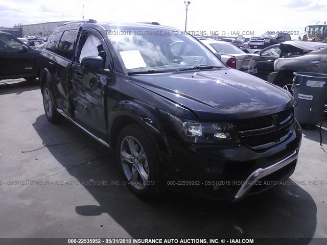 3C4PDCGB0HT516711 - 2017 DODGE JOURNEY CROSSROAD BLACK photo 1