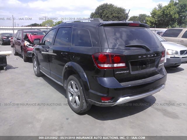 3C4PDCGB0HT516711 - 2017 DODGE JOURNEY CROSSROAD BLACK photo 3