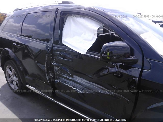 3C4PDCGB0HT516711 - 2017 DODGE JOURNEY CROSSROAD BLACK photo 6