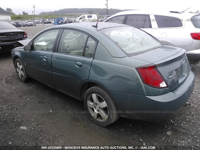 1G8AL55FX7Z169545 - 2007 SATURN ION LEVEL 3 GREEN photo 3